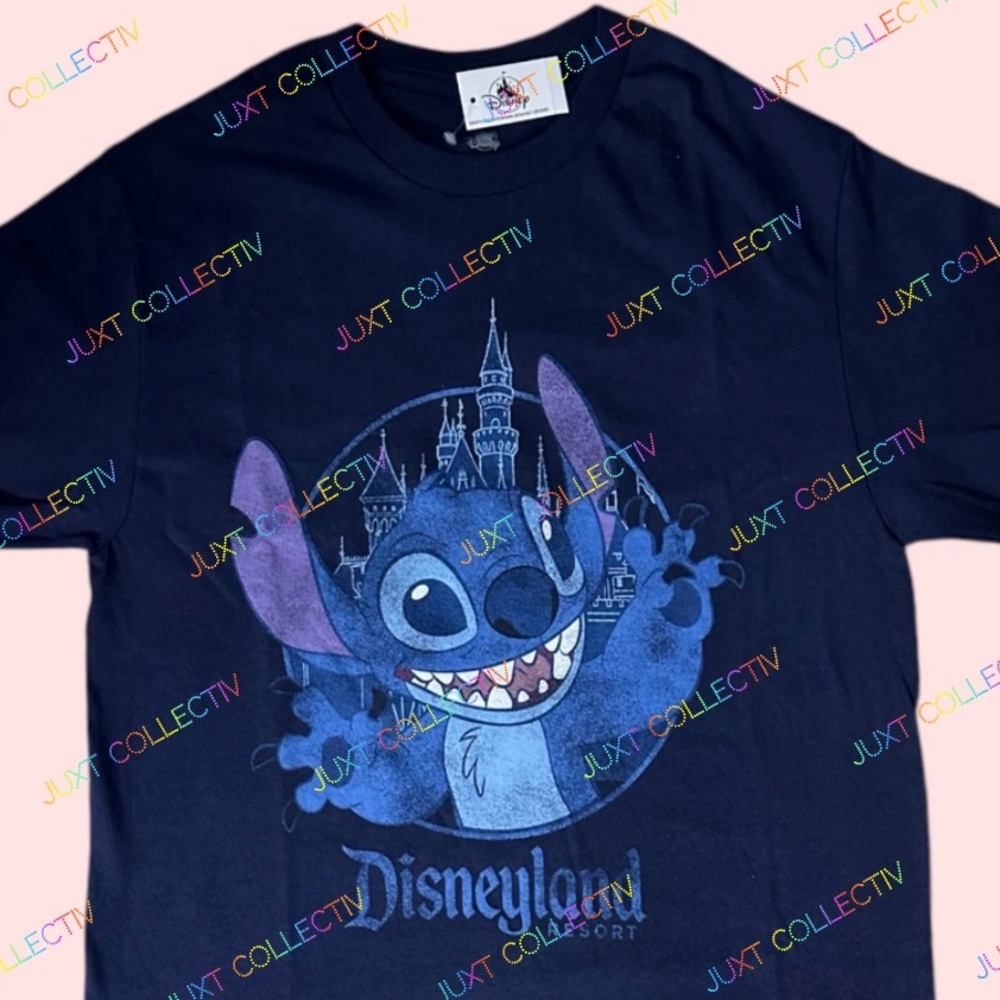 NWT Disneyland Resort Castle Stitch Graphic T-Shirt